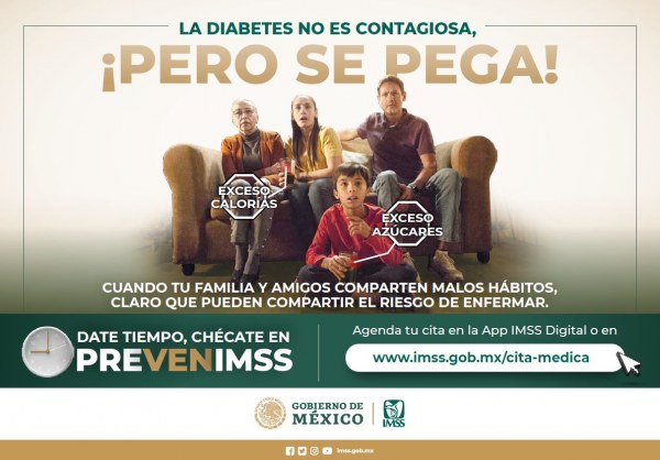 Lanza IMSS campaña para la detección de diabetes mellitus