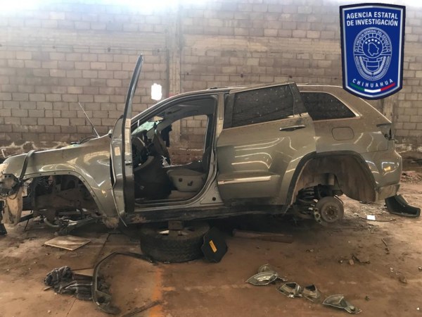 Localizan vehículos con reporte de robo en una bodega en Namiquipa