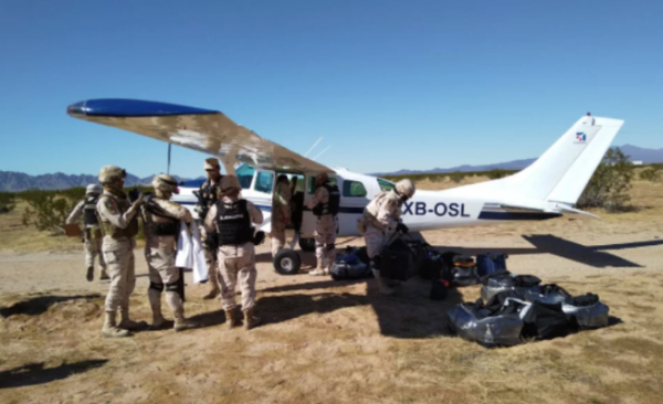 Sedena aseguró 338 kilos de drogas duras mediante operativo aéreo en Sonora
