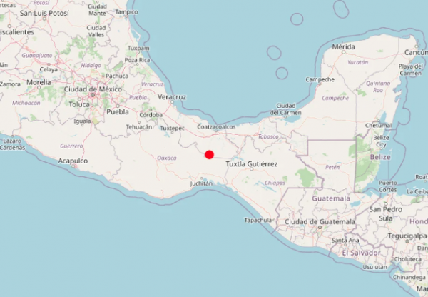 Oaxaca registra sismo de magnitud 4.0 con epicentro en Matías Romero