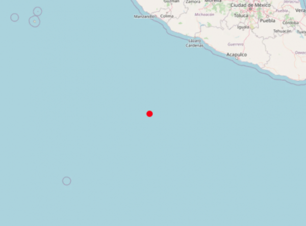 Se registró sismo de 4.7 de magnitud cerca de Lázaro Cárdenas, Michoacán