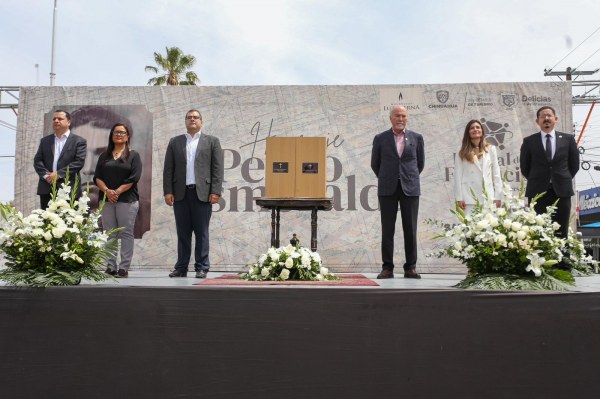 Rinden homenaje a Pedro Esmeralda, ejecutor del trazo de Delicias