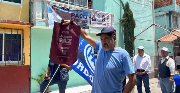 Simpatizante de Morena agrede a militante del PRI durante recorrido de Santiago Taboada en Iztacalco