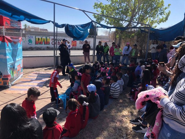 Imparte SSPE charlas de educación vial a niñas y niños en la ciudad de Chihuahua