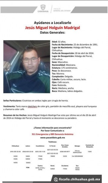 Localizan a militar sin vida en Parral; contaba con reporte de desaparición desde el 20 de abril
