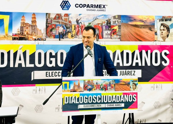 César Peña destaca compromiso con municipios y comerciantes en Diálogos Ciudadanos de Coparmex Juárez