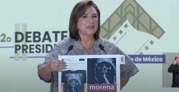 Xóchitl Gálvez señala a Claudia Sheinbaum como candidata de un narco-partido