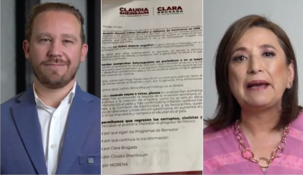 Xóchitl Gálvez y Taboada acusan que Morena reparte cartas con desinformación sobre programas sociales