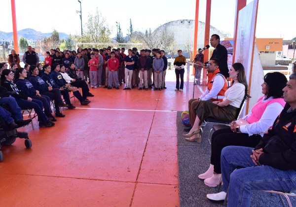 Inaugura Alcalde Peña domo en la Deportiva Vanessa Zambotti