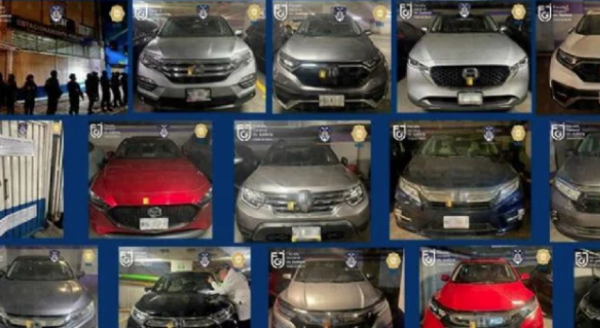 Localizan 16 vehículos robados en un cateo en la alcaldía Cuauhtémoc