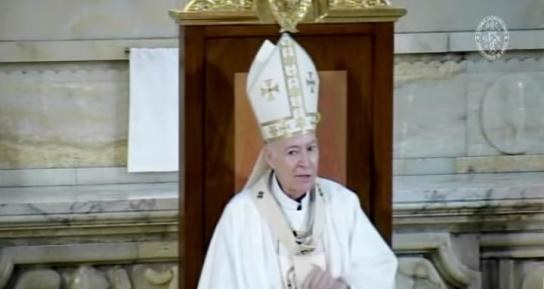 Cardenal Carlos Aguiar, advierte que hoy es más difícil transmitir la fe a las nuevas generaciones