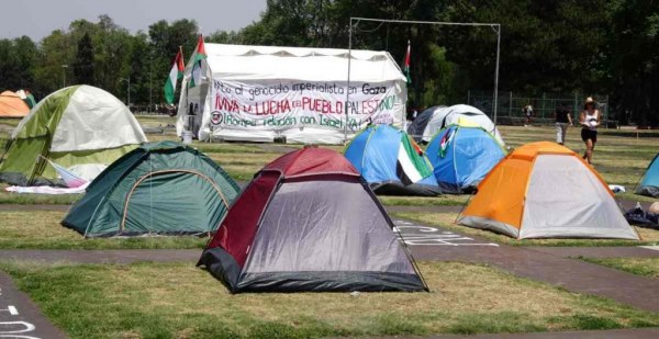 “Aquí hay libertad, nosotros no reprimimos”, dice AMLO sobre el campamento propalestino de estudiantes en la UNAM