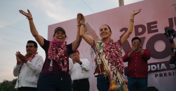 Nahle recurre nuevamente al respaldo de Sheinbaum a su campaña en Veracruz y niega en redes sociales tener otra propiedad en Monterrey