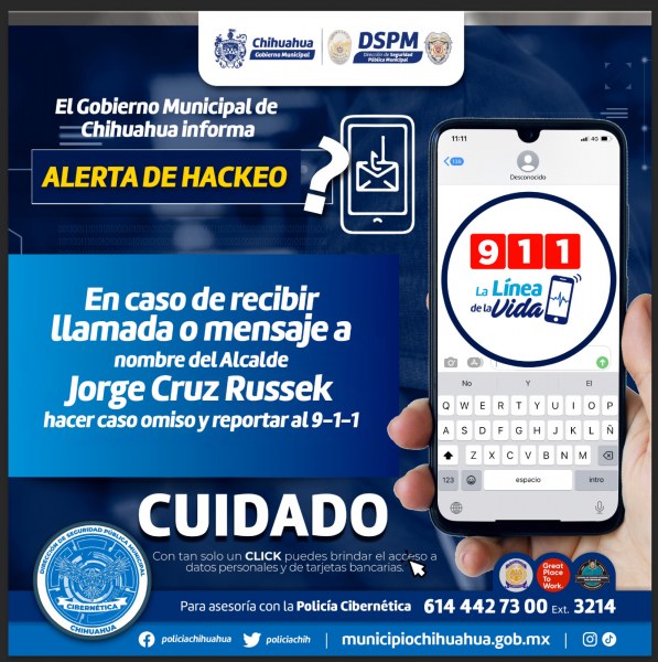 Alertan por hackeo telefónico al alcalde Jorge Cruz Russek