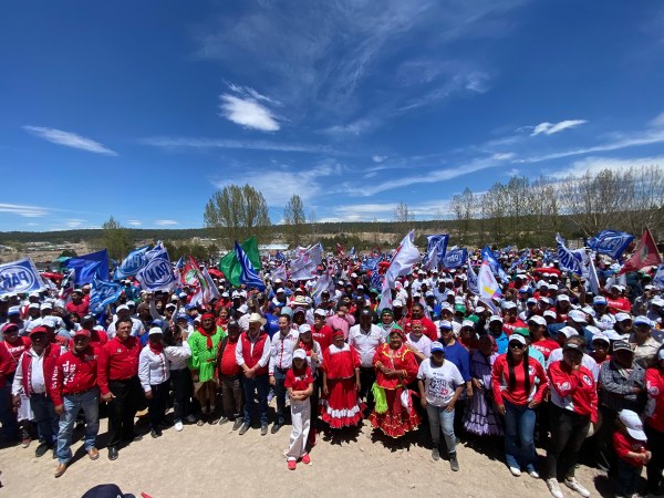 Reúnen candidatos del PAN, PRI y PRD a 4 mil en Guachochi