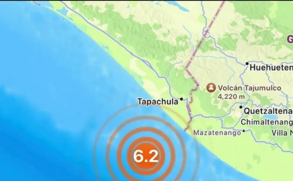 Un sismo de magnitud 6.2 sacude Chiapas