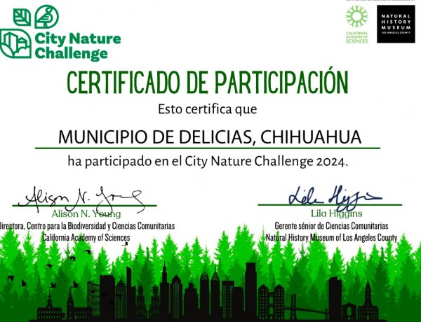 Municipio de Delicias recibe certificación por identificación de especies