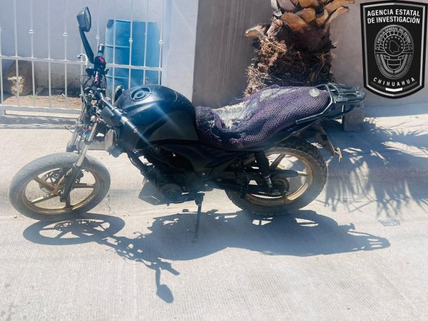 Recupera AEI motocicleta con reporte de robo en Parral