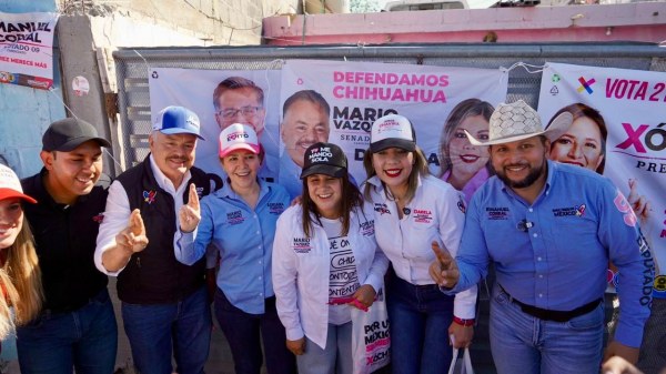 Recorren Juárez Mario Vázquez y Daniela Álvarez con hija de Xóchitl Gálvez