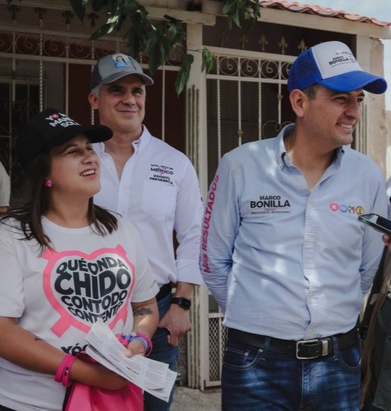 Llega la hija de Xóchitl Gálvez a Chihuahua; acompaña a Marco Bonilla en recorrido