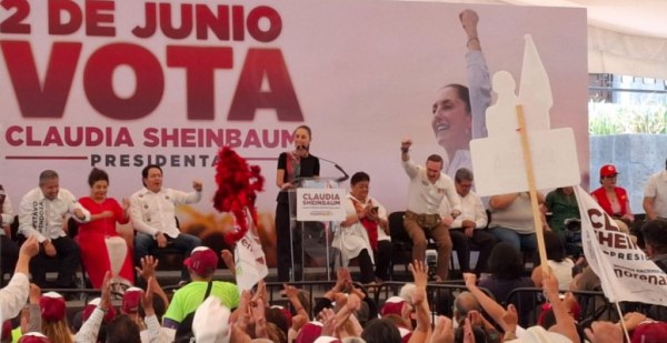 Sheinbaum se dice segura de que ganará la elección presidencial: “Nada más falta el 2 de junio y vamos a celebrar en el Zócalo”