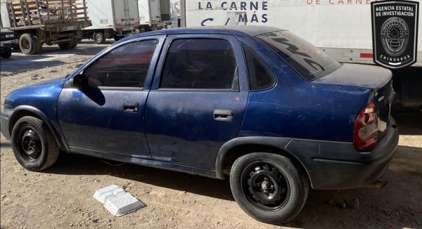 Asegura AEI vehículo utilizado en un robo a negociación en Parral