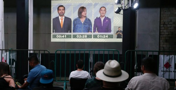Las cifras sobre violencia marcaron el último debate presidencial de México
