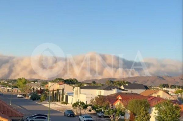 Alerta por tormenta de arena entre Aldama y Chihuahua: cierran el paso vehicular (Videos)
