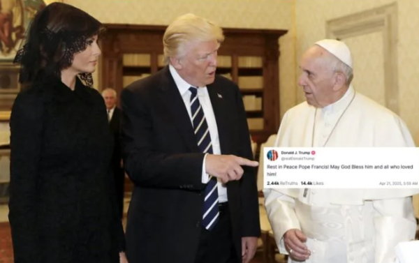 Trump pide que Dios bendiga al Papa Francisco