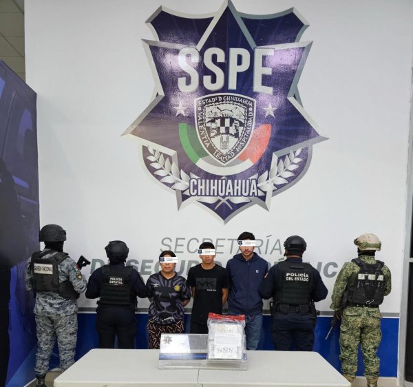 Arresta SSPE a grupo en Ciudad Juárez por posesión de droga