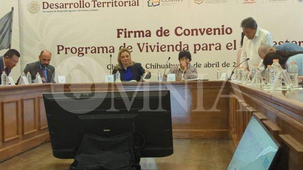 Encabeza Maru firma de convenio de Vivienda para el Bienestar