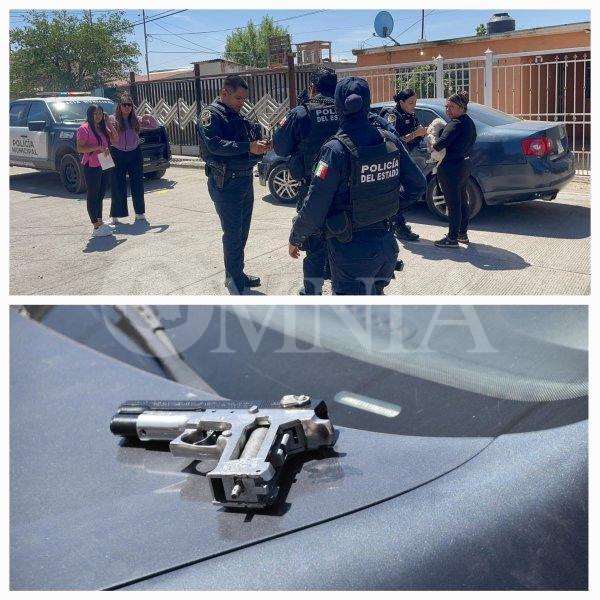Ladrón intentó robar estéreo en vehículo y dejó un arma de postas