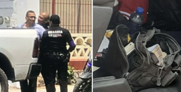 Detienen a delegado del IMSS con arma y 3 millones de pesos en efectivo