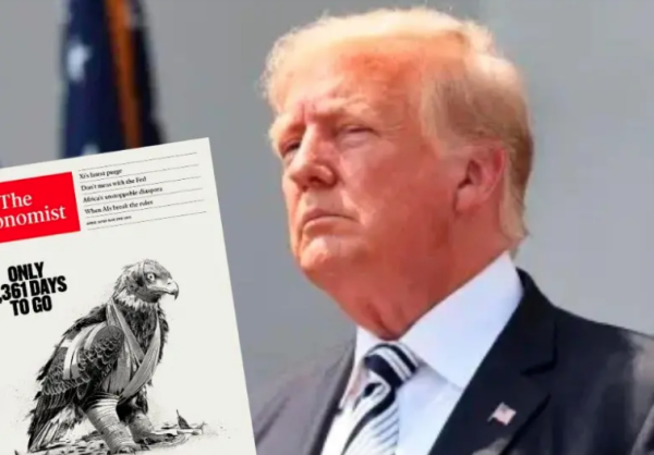 Las duras críticas de The Economist tras los primeros meses de Trump: “sólo faltan 1,361 días”
