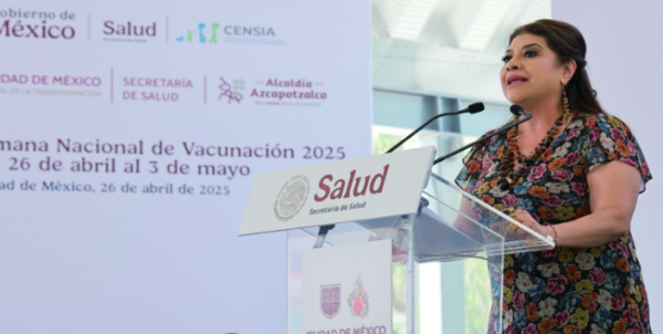 Clara Brugada inaugura la Semana Nacional de Vacunación 2025 en CDMX