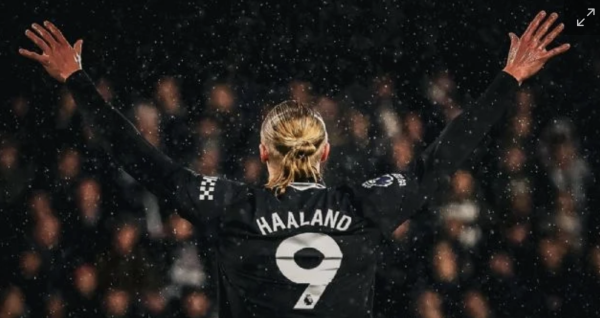 Haaland marca su gol 100 en Premier League en la victoria del Manchester City 5-4 al Fulham (Video)