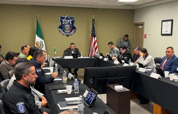 Realiza SSPE reunión de Protocolo de Violencia Fronteriza entre México y Estados Unidos para coordinación binacional