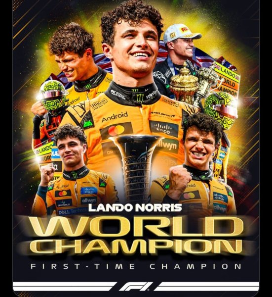 Lando Norris es el nuevo campeón del mundo de la Fórmula Uno tras terminar tercero en el Gran Premio de Abu Dabi
