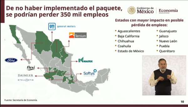 Chihuahua entre los estados afectados de no haber implementado paquete arancelario: Federación