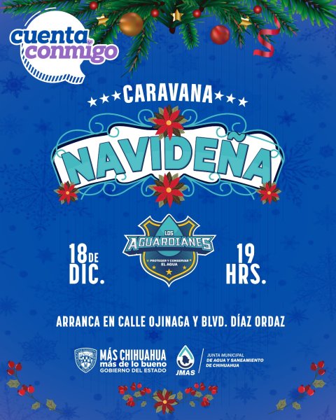Invita JMAS Chihuahua a la Caravana Navideña de Los Aguardianes