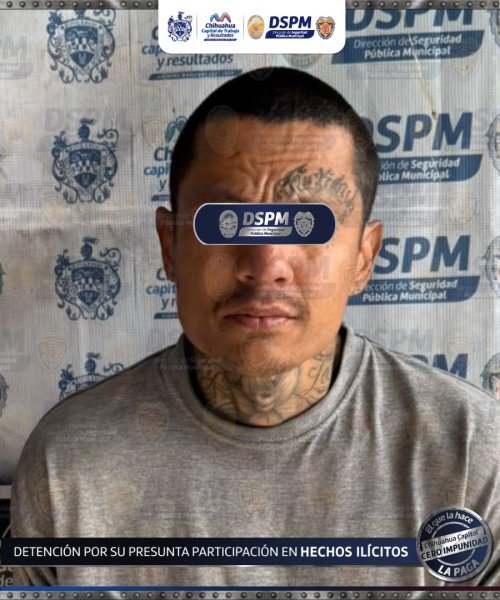 Lo reportan por robo en patios de centro comercial y le encuentran aparente cristal