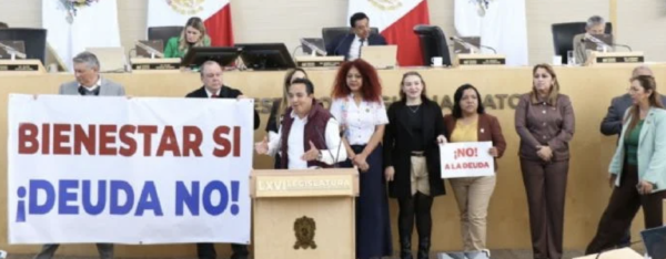Entre protestas, Congreso de Guanajuato aprueba contratar deuda por 8 mil millones de pesos