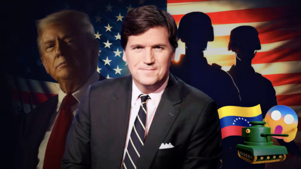 Tucker Carlson afirma que Trump podría anunciar una guerra con Venezuela