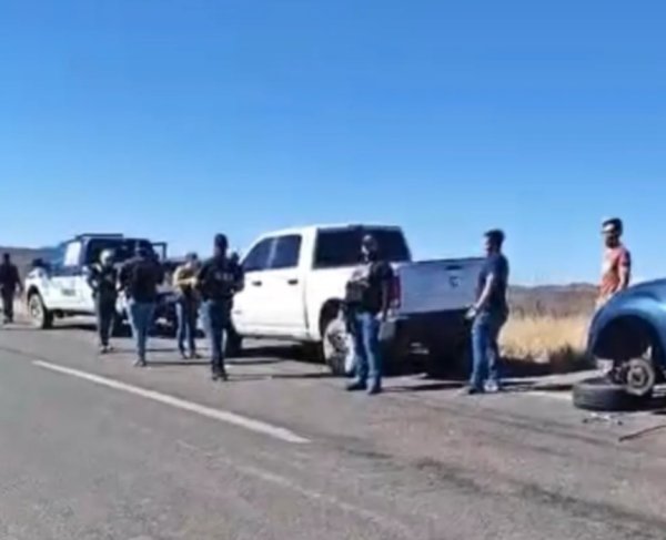 Daños materiales a unidades de la corporación por ponchallantas en tramo Parral-Jiménez: SSPE