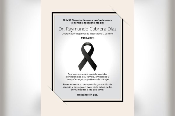 Asesinan a coordinador regional del IMSS-Bienestar en Chilpancingo, Guerrero