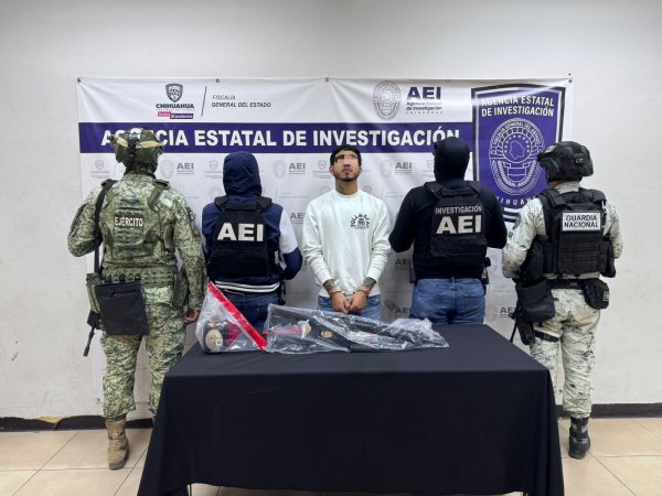 Detiene AEI en operativo a hombre con fusil de asalto en la colonia Libertad