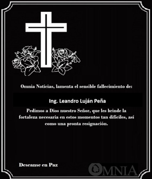 Omnia lamenta el fallecimiento de Leandro Luján Peña