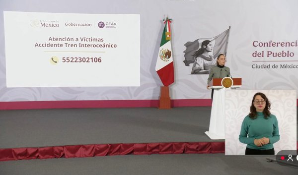 Sheinbaum se trasladará a Oaxaca para dialogar con familias de víctimas del Tren Interoceánico