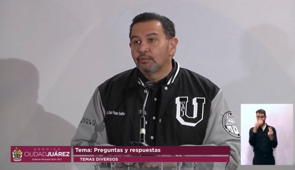 Reitera alcalde Pérez Cuéllar que homicidios van a la baja en Ciudad Juárez