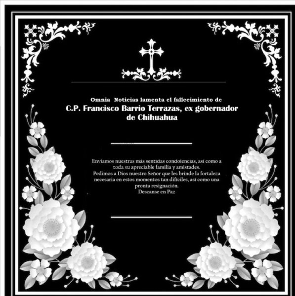 Omnia Noticias lamenta el fallecimiento del ex gobernador Francisco Barrio